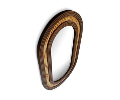 Ehraa Rattan Mirror by woodshilp furniture