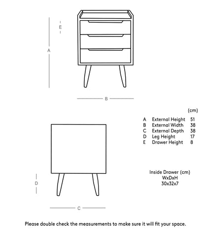 Finola Solid Wood Bed Side