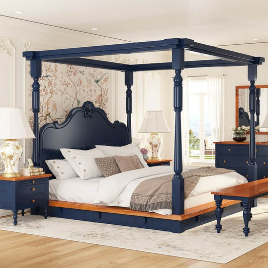 Florentina Poster Bed by Woodshilp -  in Jaipur by Woodshilp
