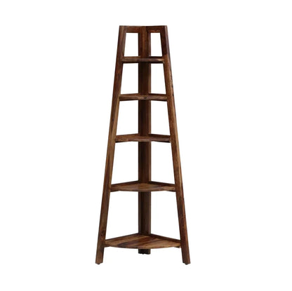 Folding Corner Bookshelf by woodshilp furniture