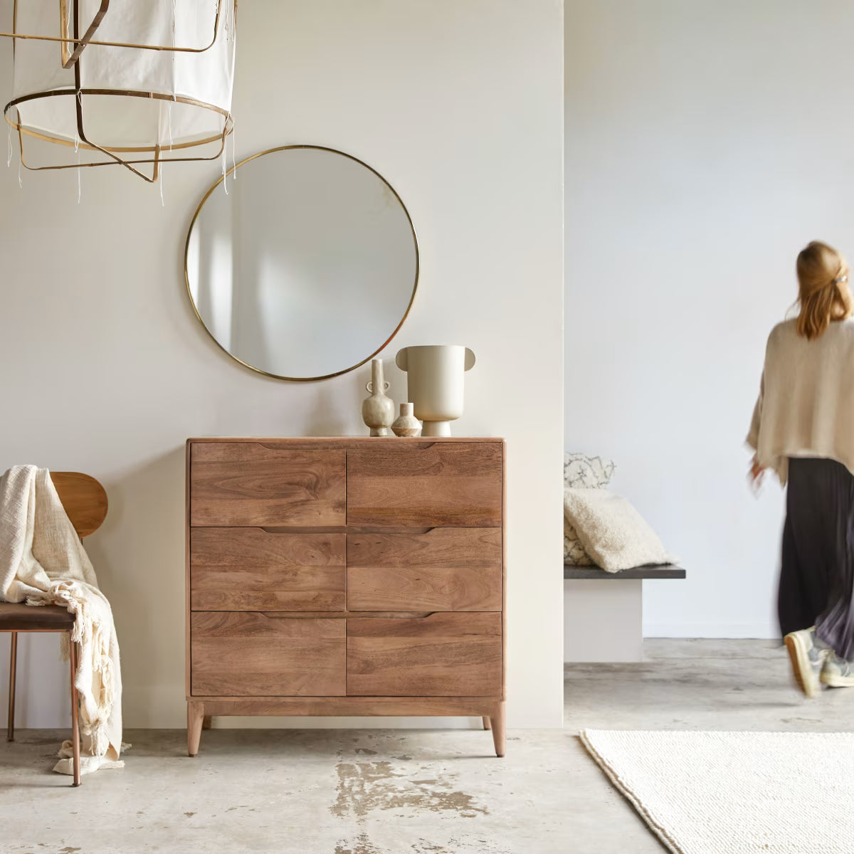 Gabrielle Solid mango chest of drawers by Woodshilp