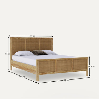 Glamping Rattan Queen Bed by Woodshilp