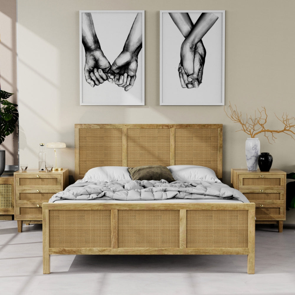 Glamping Rattan Queen Bed by Woodshilp