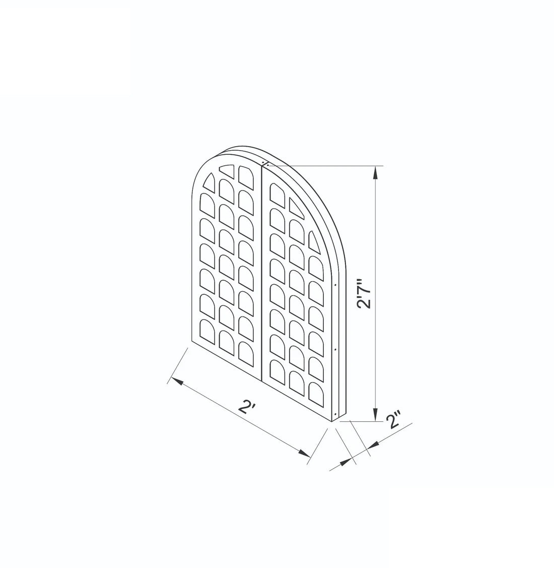 Harp Mirror by woodshilp furniture