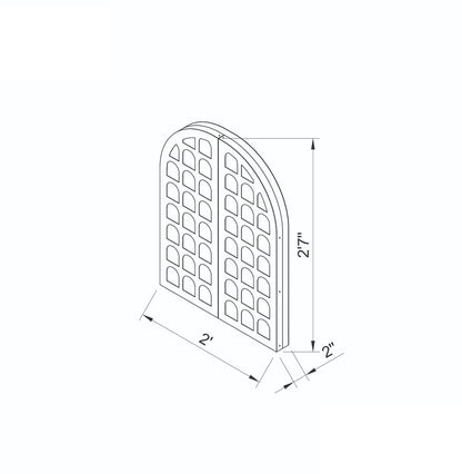 Harp Mirror by woodshilp furniture