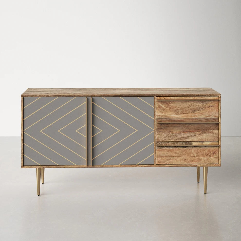 Knox Solid Mango Wood Sideboard Furniture