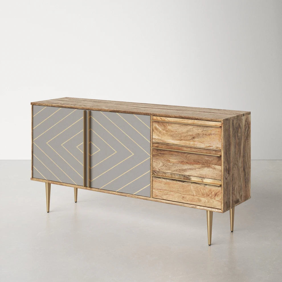 Knox Solid Mango Wood Sideboard Furniture