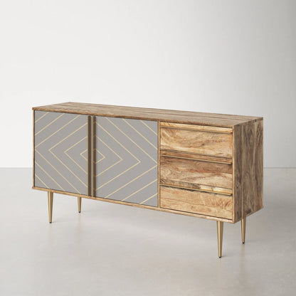 Knox Solid Mango Wood Sideboard Furniture