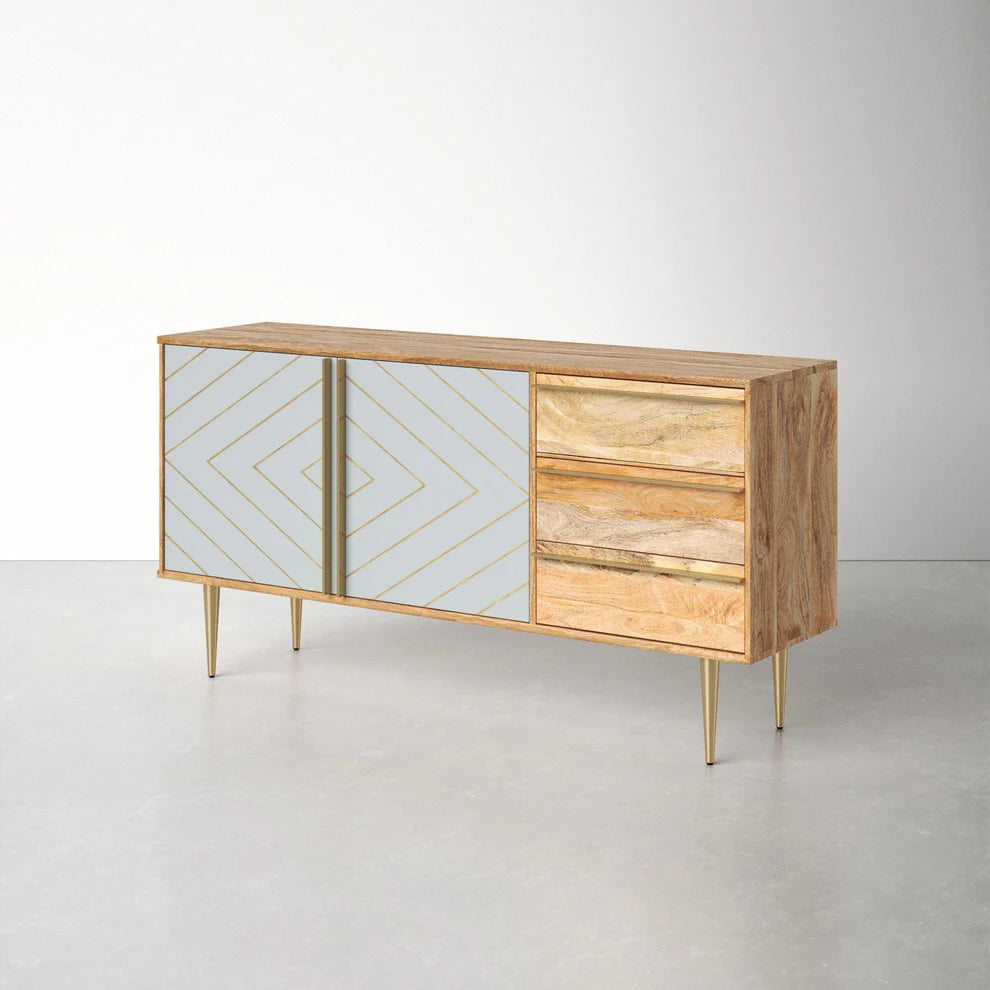 Knox Solid Mango Wood Sideboard Furniture