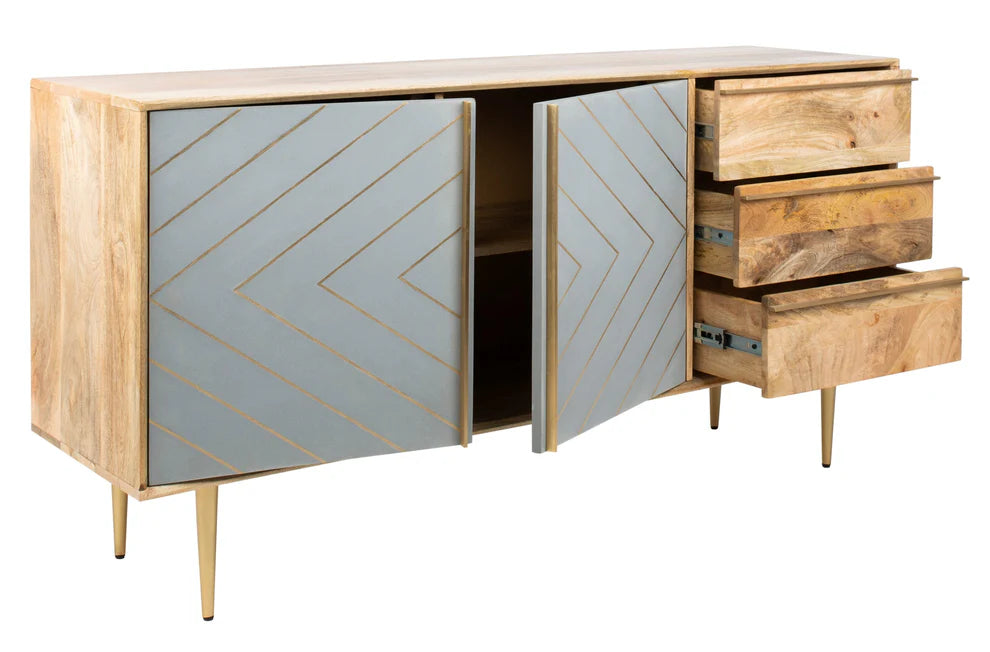 Knox Solid Mango Wood Sideboard Furniture