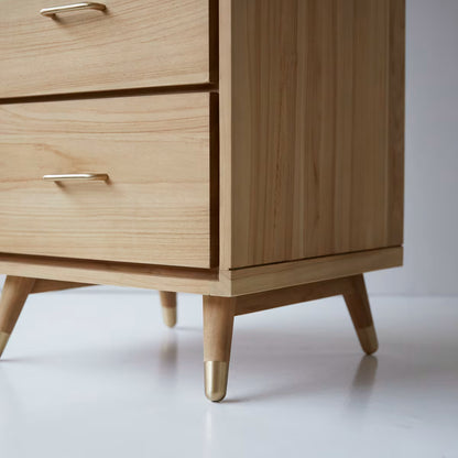 Kort Small chest of drawers in solid teak by Woodshilp