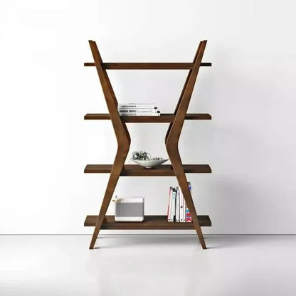 Lotus Solid Wood Bookshelf by Woodshilp
