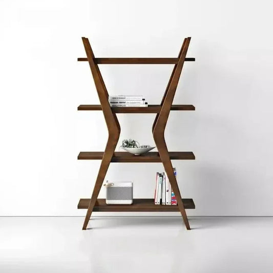 Lotus Solid Wood Bookshelf by Woodshilp -  in Jaipur by Woodshilp