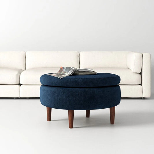 Luciano Upholstered Ottoman Furniture -  in Jaipur by Woodshilp