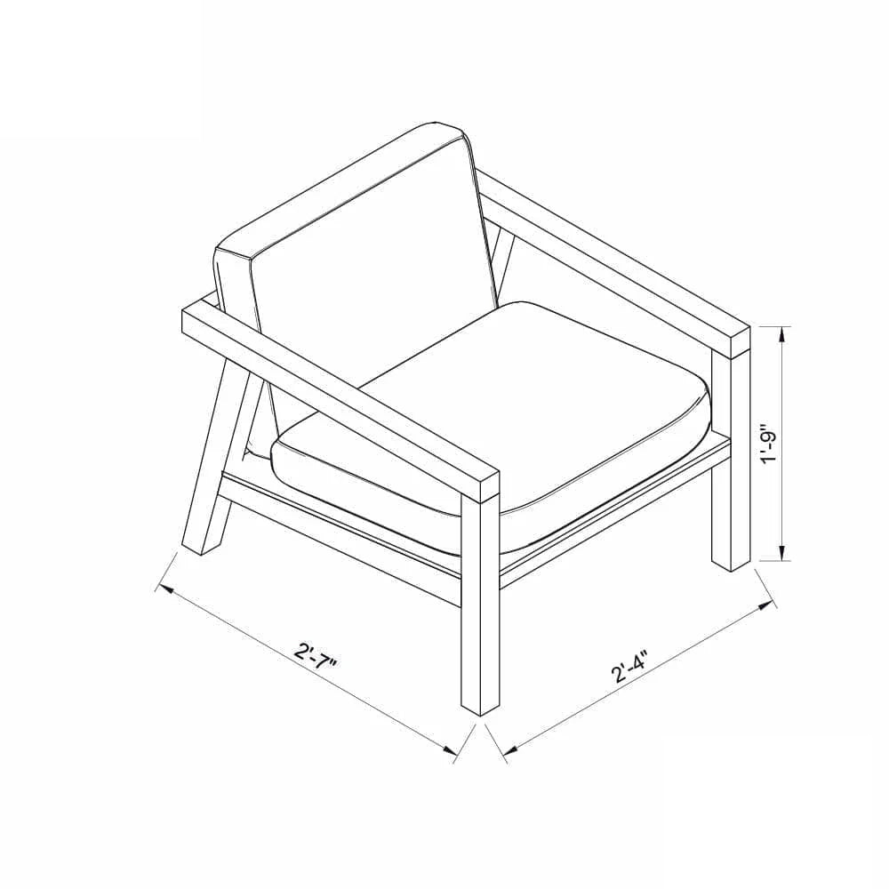 Luna Lounge Chair by woodshilp furniture