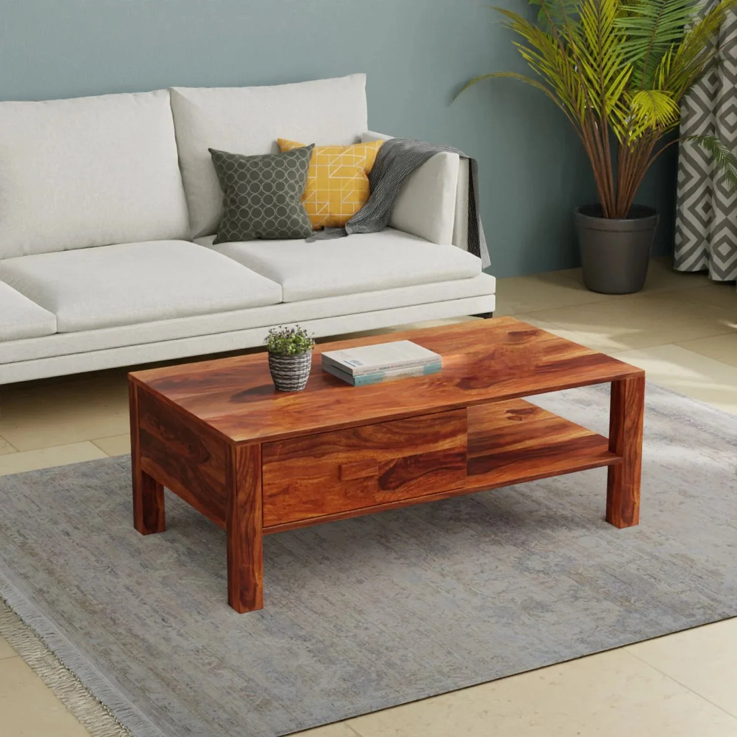 Woodwing Solid Sheesham Wood Coffee Table