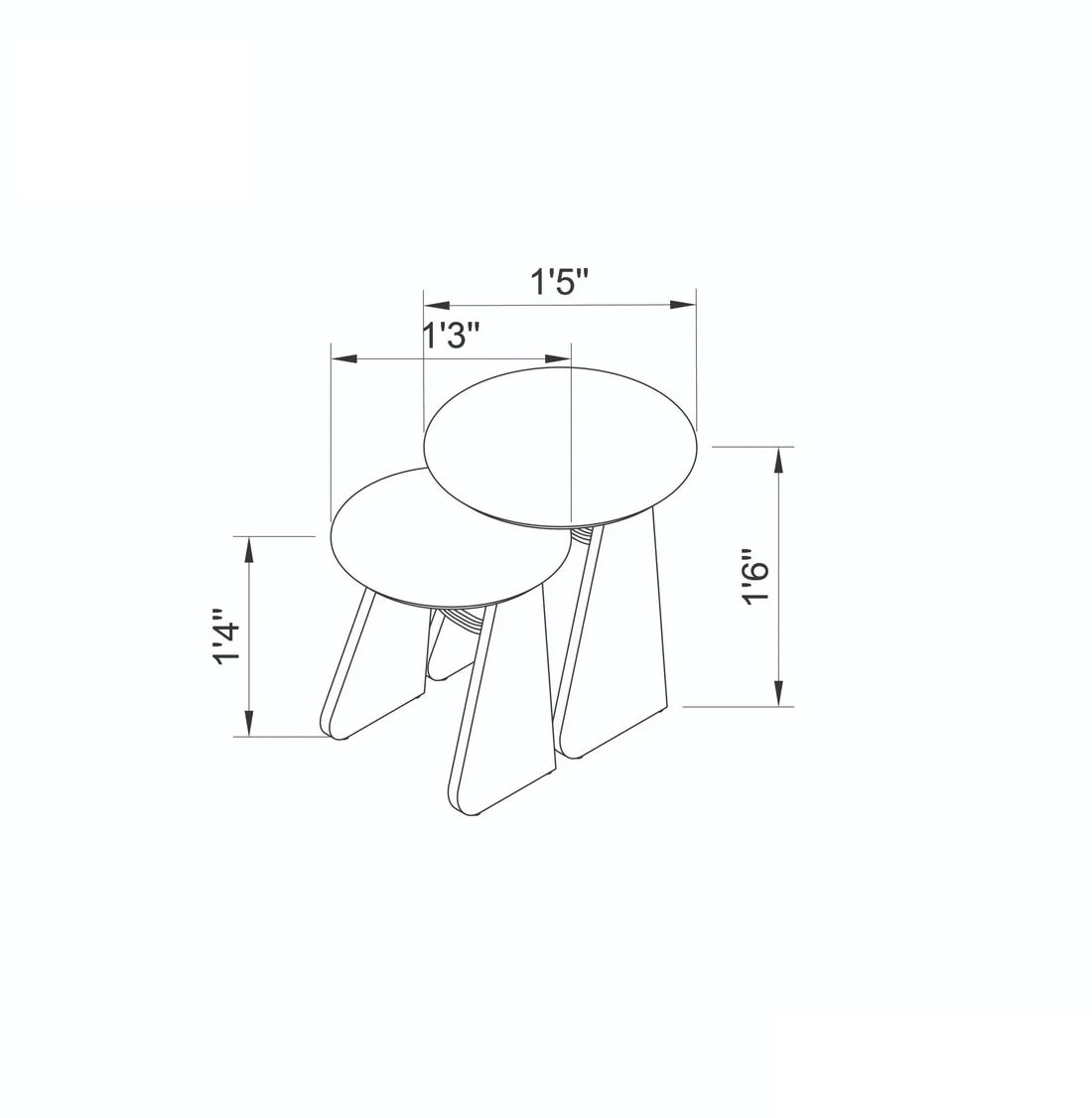 Meereen Nesting Tables by woodshilp furniture