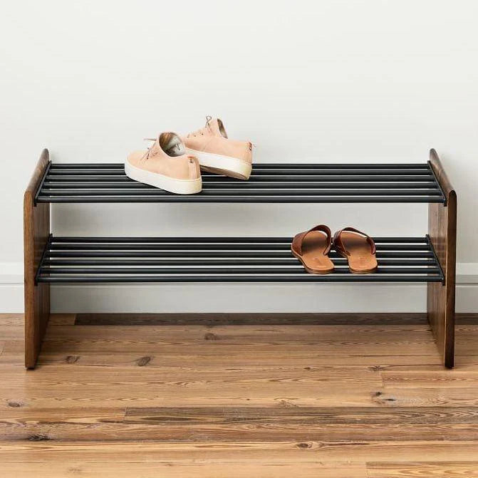 Metal Shoe Rack by Woodshilp