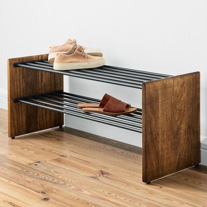 Metal Shoe Rack by Woodshilp
