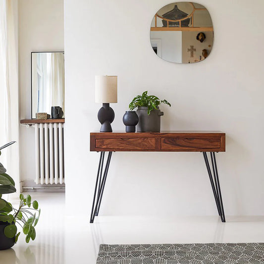 Metric Console Desk by woodshilp furniture -  in Jaipur by Woodshilp