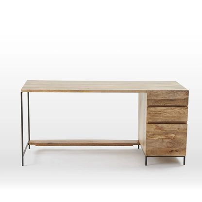 Modular Desk With File Cabinet by Woodshilp