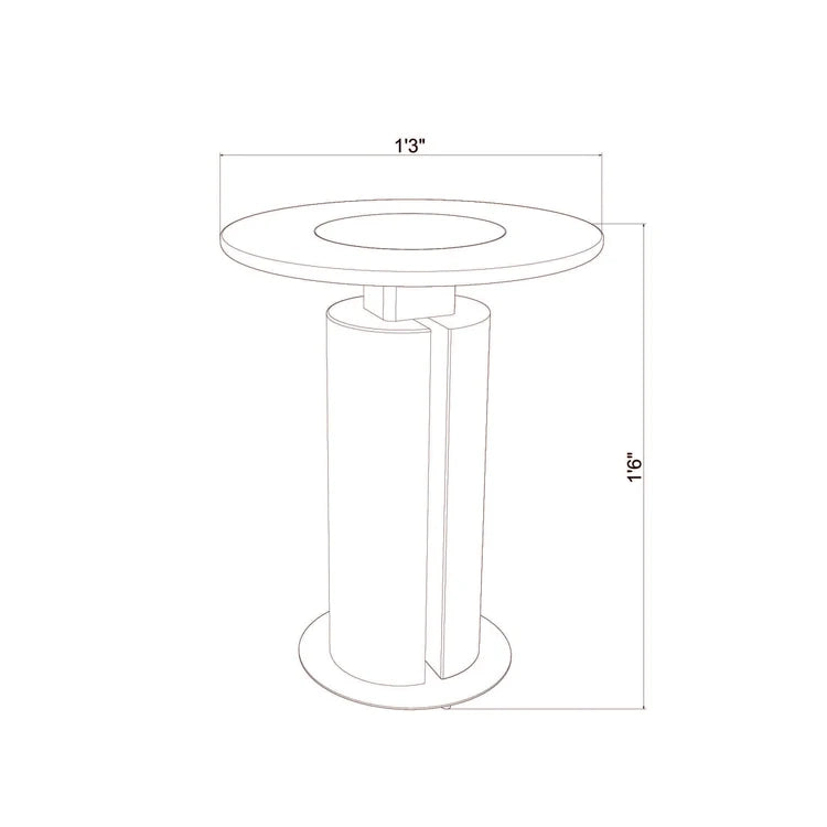 Orbit End Table by woodshilp furniture