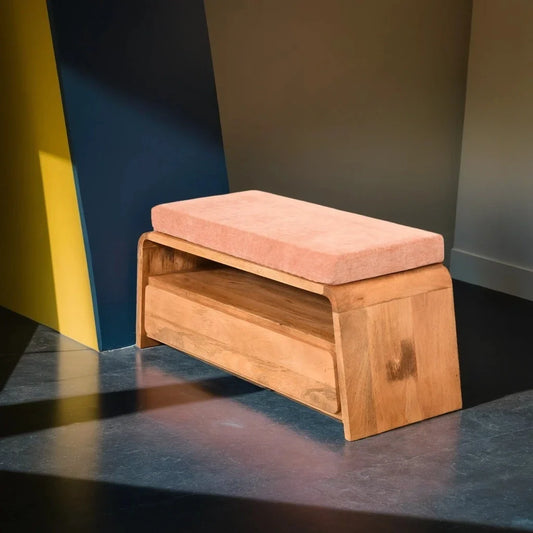 Pixel Bench with Drawer by Woodshilp -  in Jaipur by Woodshilp