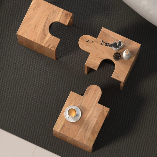 Puzz Coffee Table by woodshilp furniture -  in Jaipur by Woodshilp