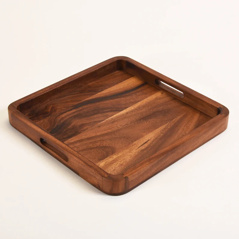 Rabat Wooden Serving Tray by Woodshilp