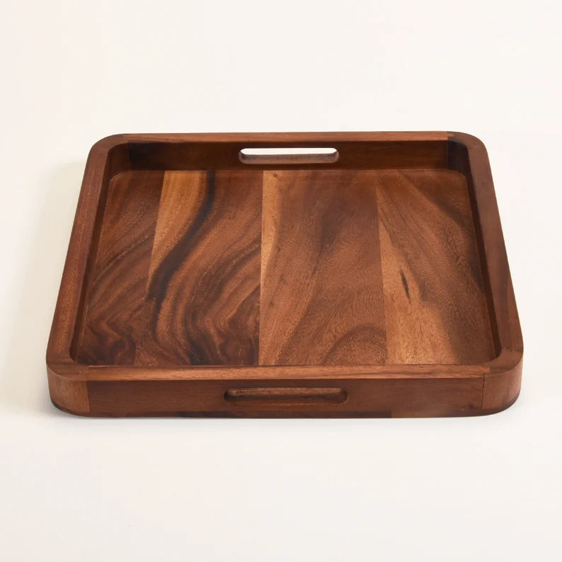 Rabat Wooden Serving Tray by Woodshilp