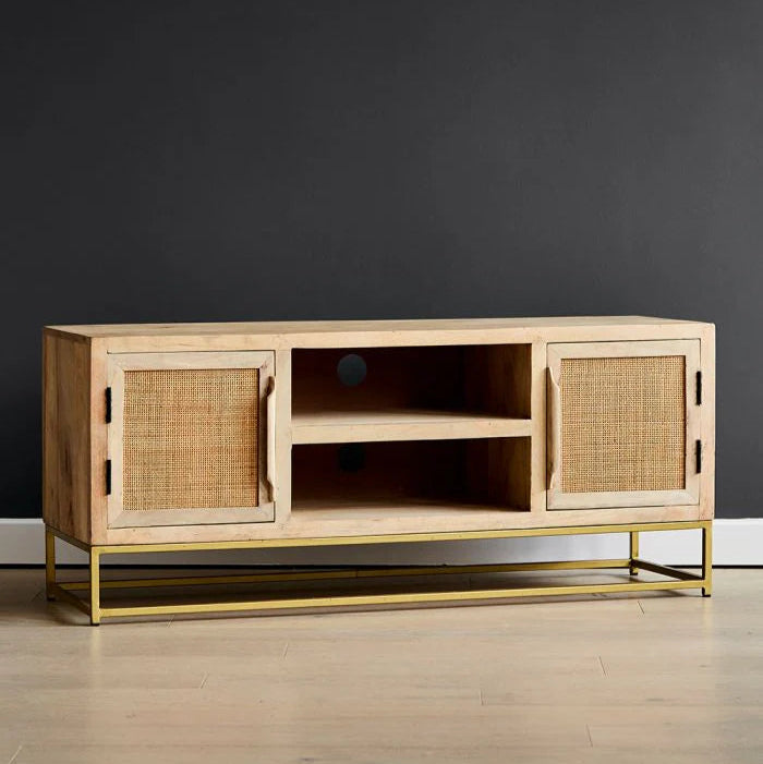 Rattan Webbed TV unit by Woodshilp