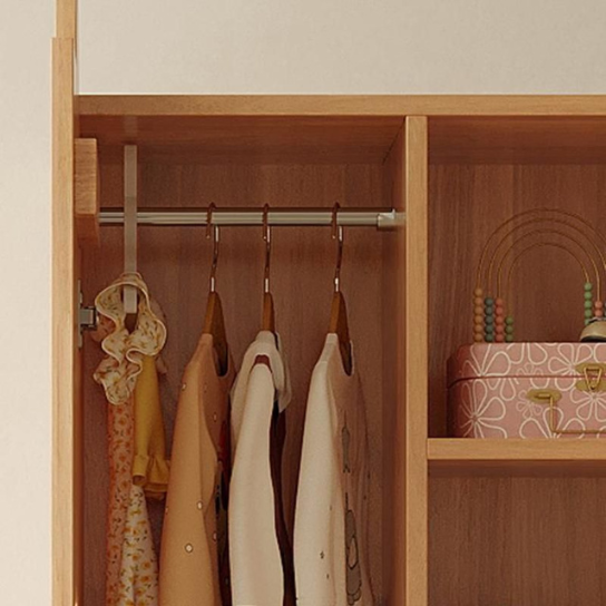 Rustic Mango Bear Pattern Wardrobe Solid Wood by woodshilp