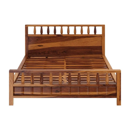 Rustic Solid Wood King Size Platform Bed by Woodshilp