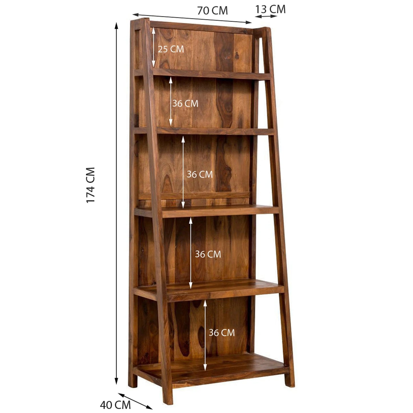 Rustic Vertical Book Rack by Woodshilp