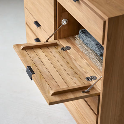 Senson Solid teak chest of drawers by Woodshilp