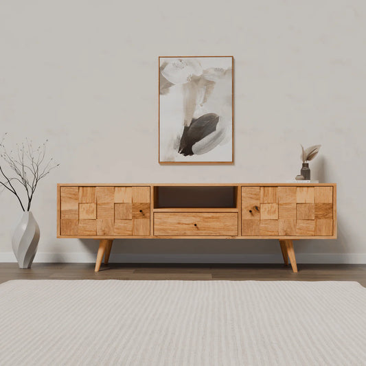 Solid Wood TV Cabinet by woodshilp furniture -  in Jaipur by Woodshilp