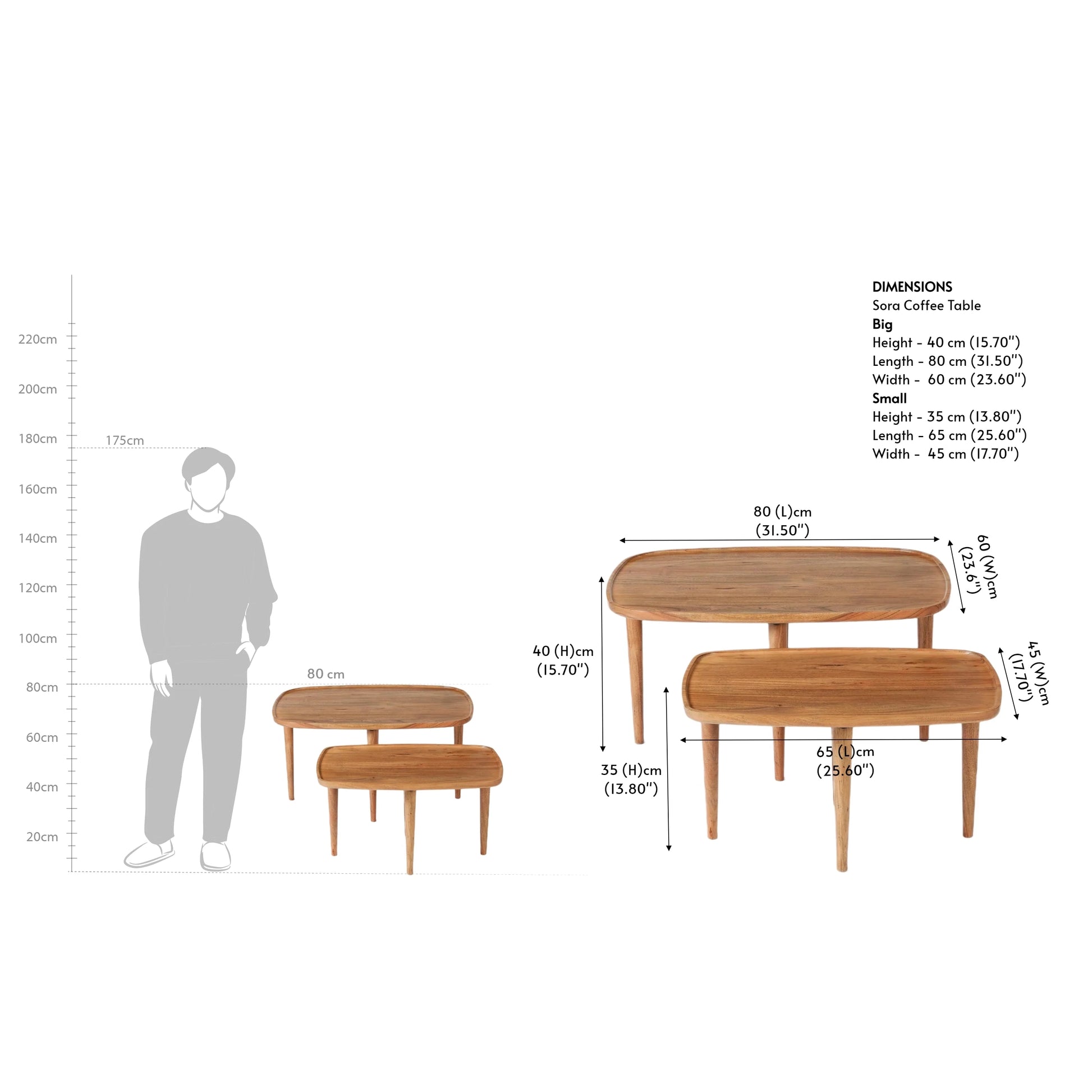Sora Coffee Table by woodshilp furniture