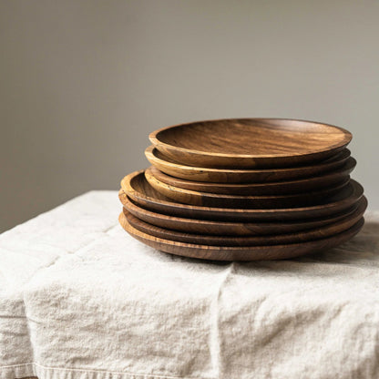 Tamaki Hand Carved Plate 8 pcs set