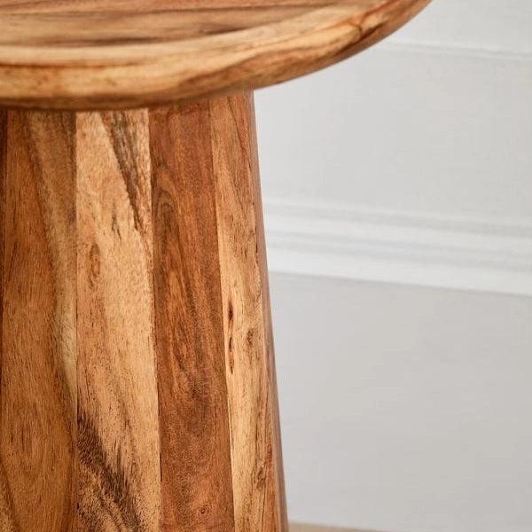 Tray Top Sheesham Wood End Table by Woodshilp