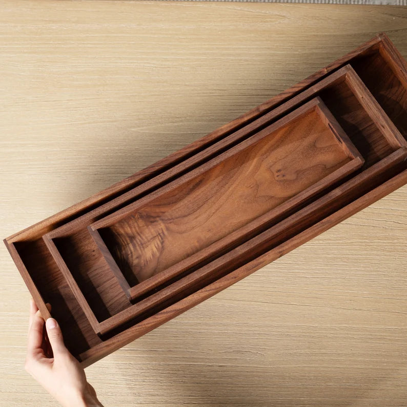Trpoli Set of 3 Tray by Woodshilp