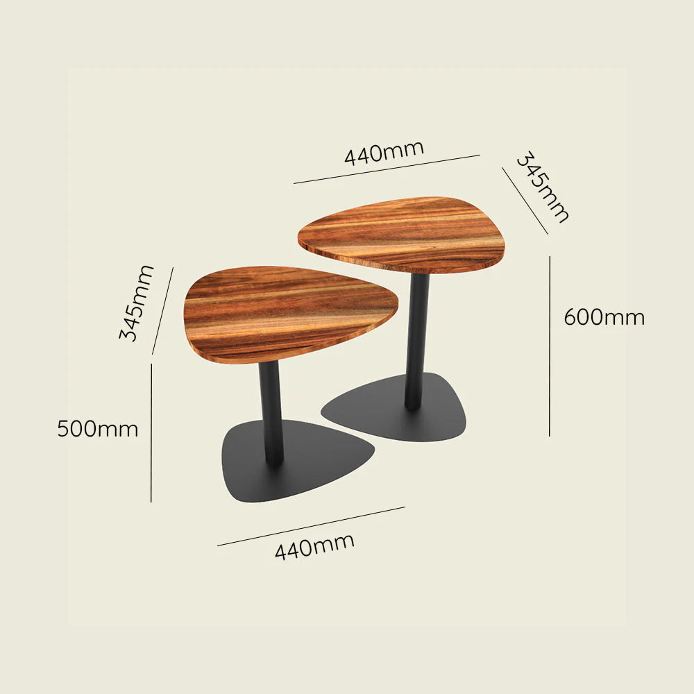 Tryst Nesting Tables by woodshilp furniture