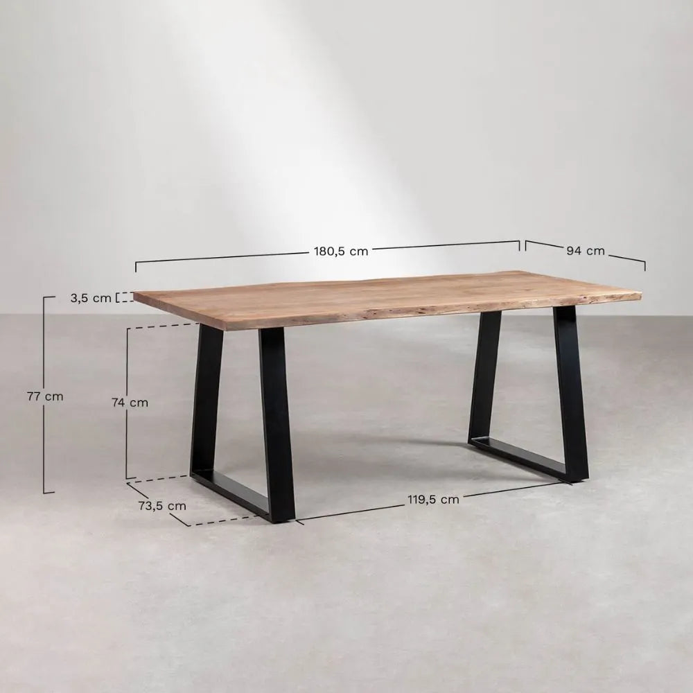 Varena Solid Wood Dining Table by Woodshilp