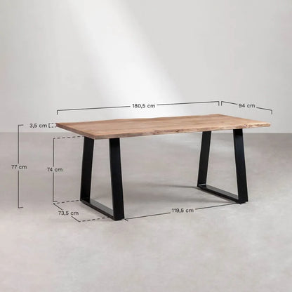 Varena Solid Wood Dining Table by Woodshilp