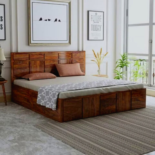 Versailles Storage King Bed by Woodshilp -  in Jaipur by Woodshilp