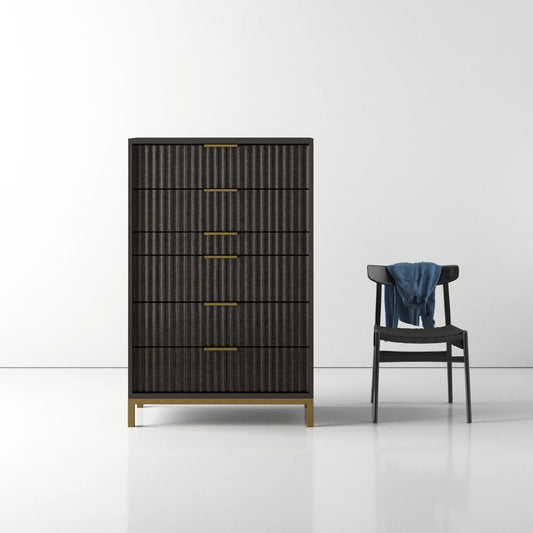 Vincent 6 Drawer Dresser Chest Furniture -  in Jaipur by Woodshilp