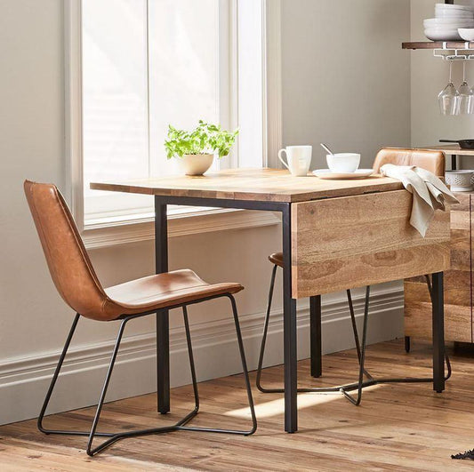 Wood & Metal Expandable Dining Table by Woodshilp -  in Jaipur by Woodshilp