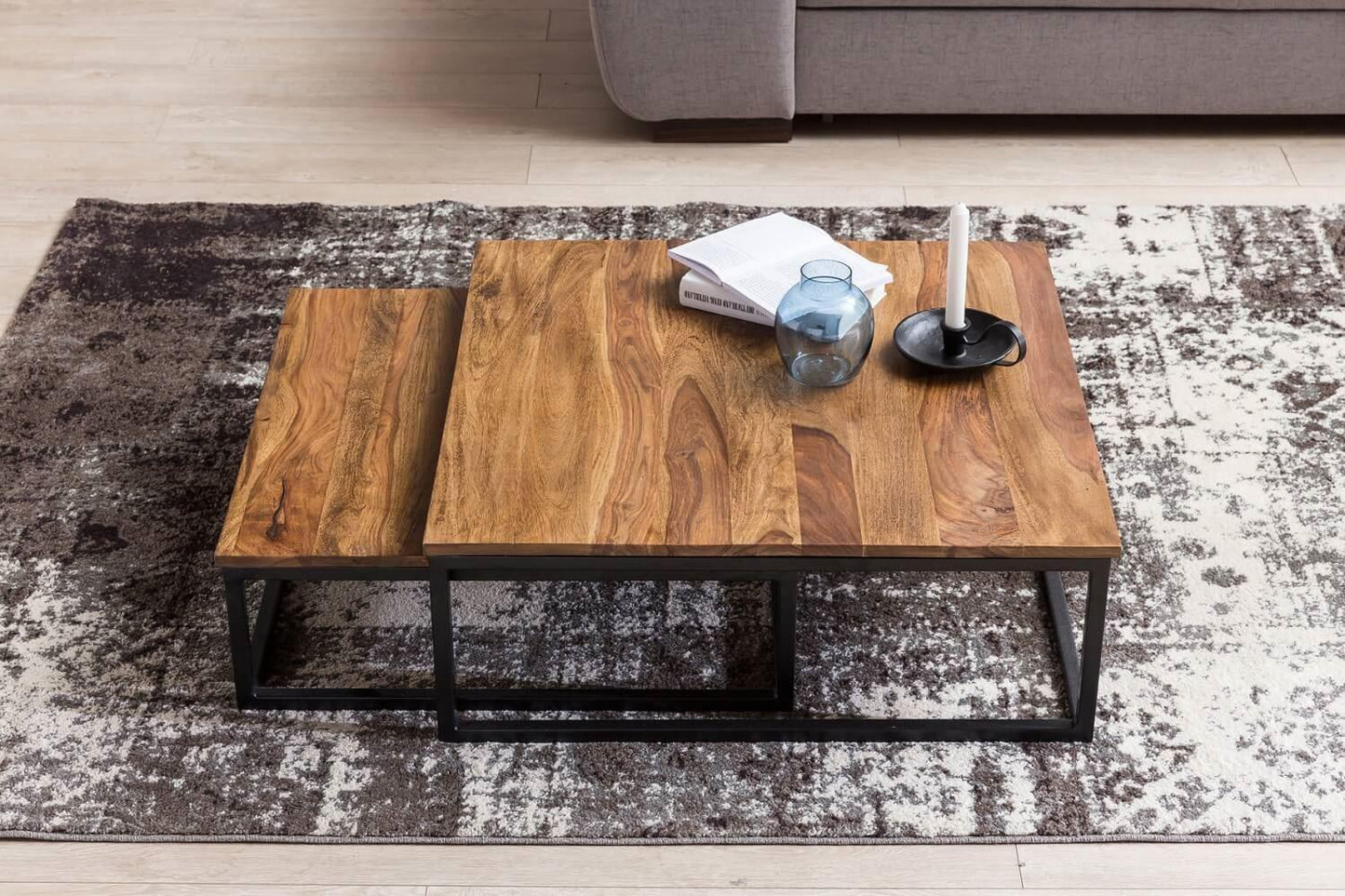 Wooden Nesting Coffee Table Set Of 2 by Woodshilp