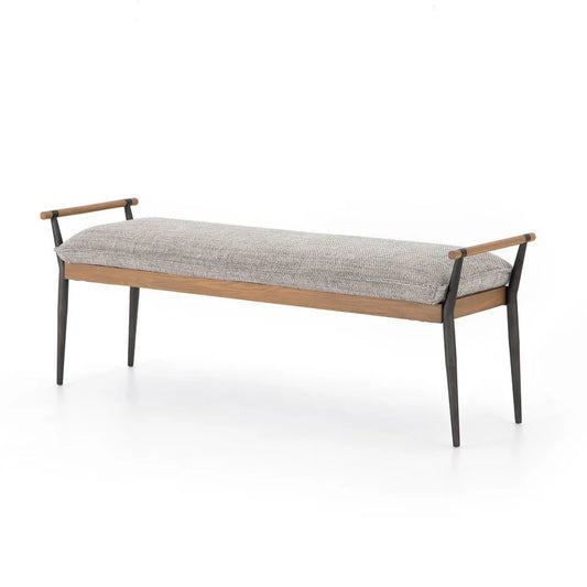 Charlie Stainless Steel Bench -  in Jaipur by Woodshilp