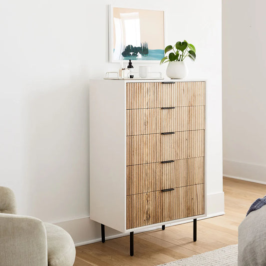 Reece 5-Drawer Dresser -  in Jaipur by Woodshilp
