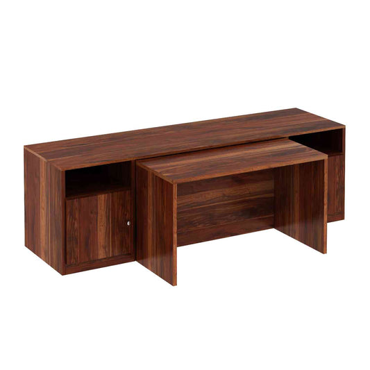 Maria Solid Sheesham Wood TV Unit With Coffee Table by woodshilp -  in Jaipur by Woodshilp